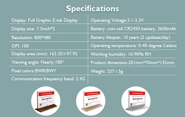 electronic meeting card