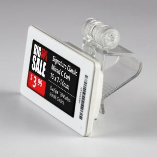 Digital Shelf Label Vertical Clip for Flat Surface