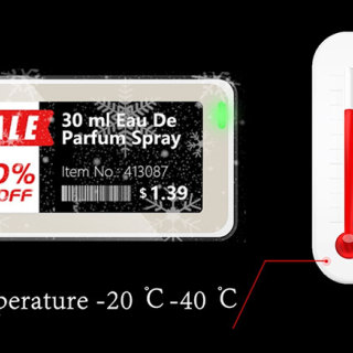 2.66 Inch Multi-language Freezer Digital Shelf Label Waterproof