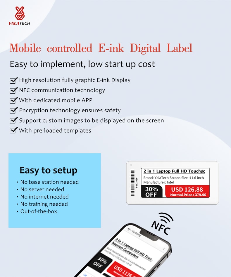 NFC digital label