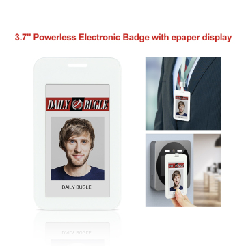 Powerless Electronic Badge with epaper display