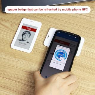Powerless Electronic Badge with epaper display
