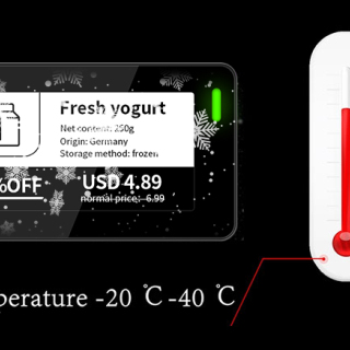 2.13 Inch Multi-language Freezer Digital Shelf Label Waterproof