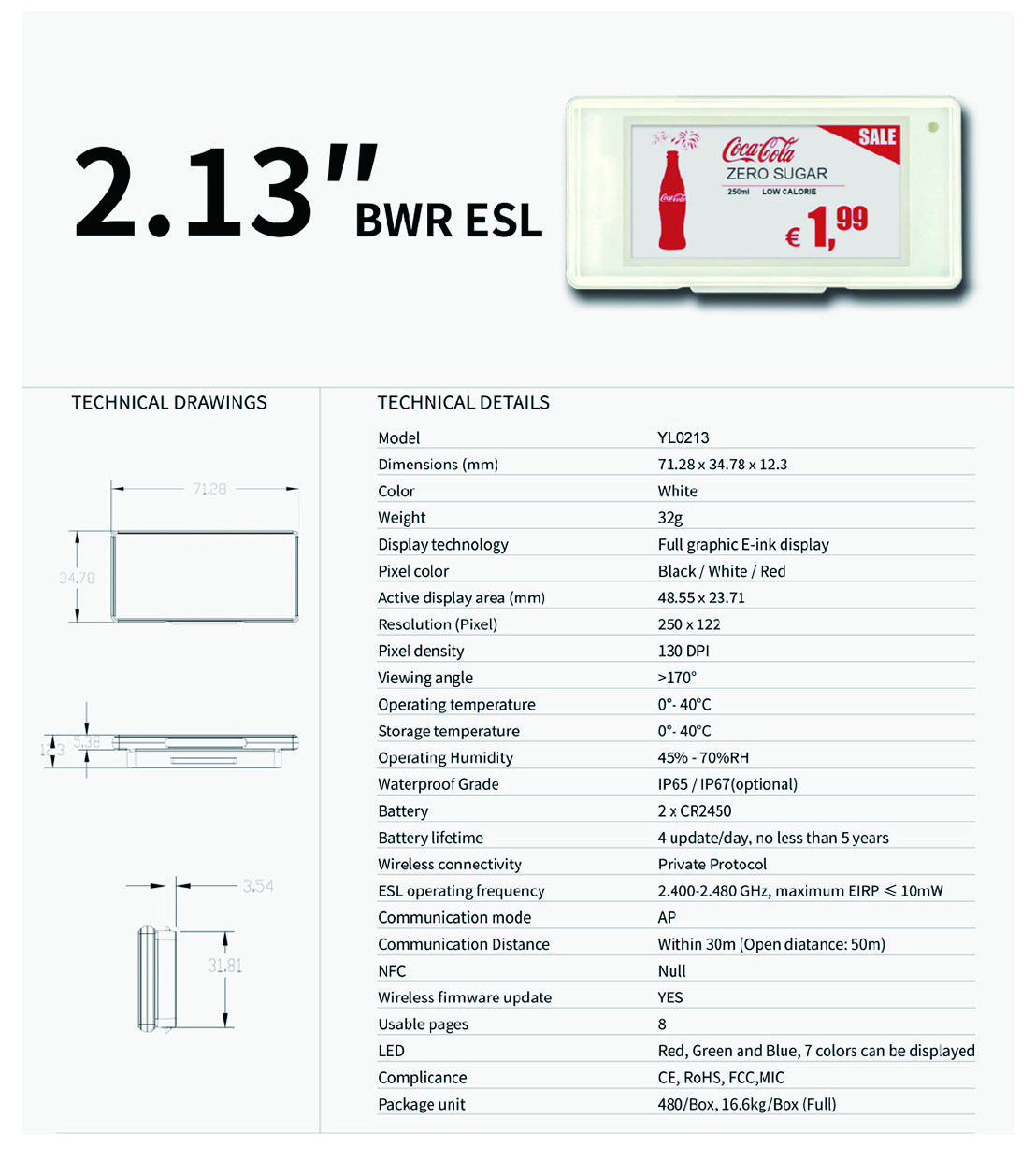 electronic price tag system