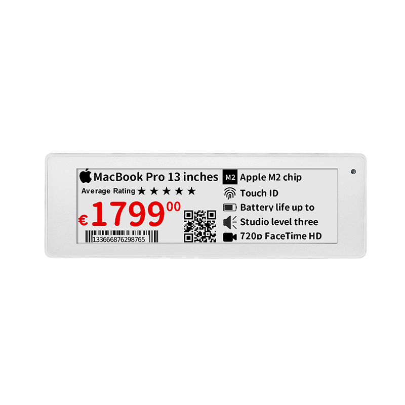 4.3 inch long size Electronic Shelf Label